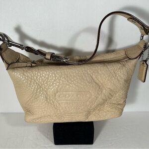 Y2K Coach Mini Bag Leatherware Est 1941 Vintage Ivory Leather Baguette...